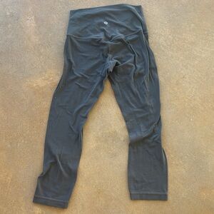 Lululemon army green capri leggings size 4